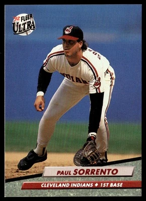 1992 Ultra Paul Sorrento Cleveland Indians #357 - Image 1 of 2