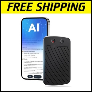 AI Voice Recorder with 64GB Memory, Transcription & Translation - 112 Languages - Picture 1 of 10