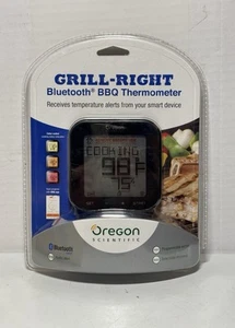 Oregon Scientific Grill Right Bluetooth Wireless BBQ Thermometer Model AW133 New - Picture 1 of 2
