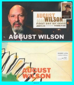 August Wilson First Day Cover with Color Cancel Type 1 - Bild 1 von 1
