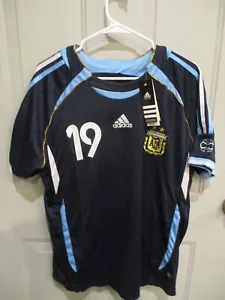Messi #19 Argentina 2XL 2006 World Cup Away Adidas Jersey Soccer Football - Picture 1 of 4