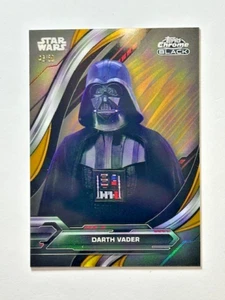 2024 Star Wars Chrome Black DARTH VADER #54 GOLD REFRACTOR 43/50 - Picture 1 of 2