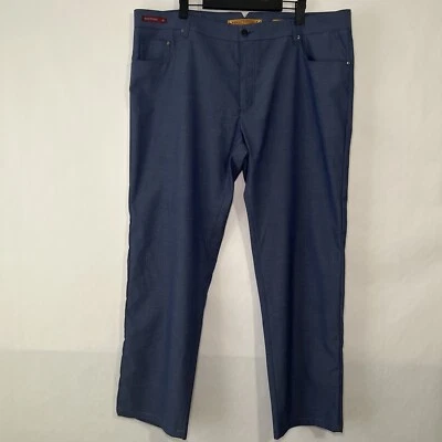 Enzo Tovare Dress Pants Slacks Mens Size 40 Blue 29” Inseam Flat Front 5 Pocket - Image 1 of 4