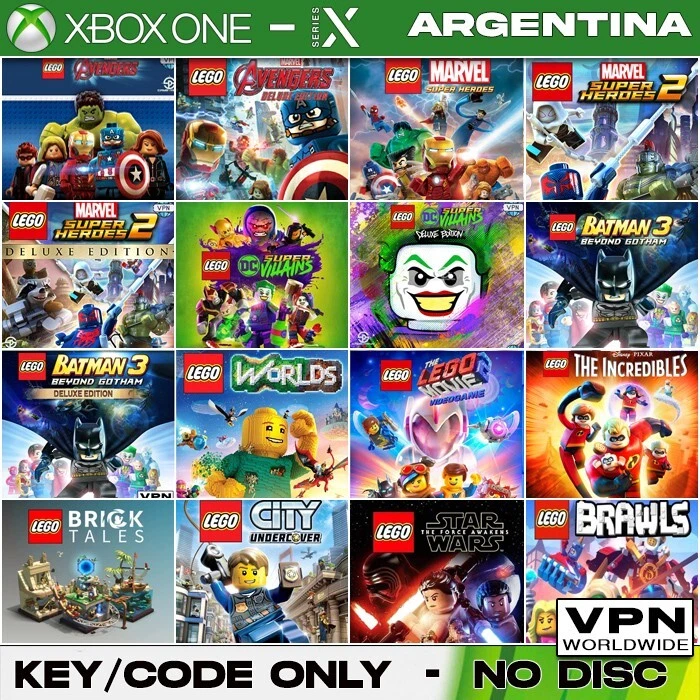 LEGO 16 Games Collection (DC Marvel Etc) - XBOX One/X|S Key/Code ARGENTINA ☑VPN - Image 1 of 1