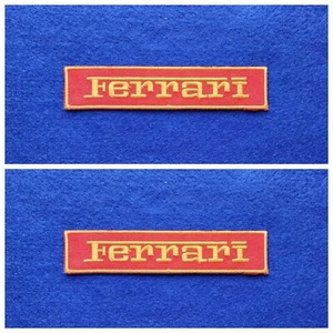 Un par de parches de carreras de autos para coser/planchar insignias Ferrari (b) - Imagen 1 de 3