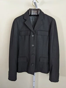 Helmut Lang Vintage Archive 4 Flap Pocket Officer Jacket Blazer 42 Italy Minimal - Picture 1 of 3