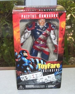 Toyfare Exclusive Modellino Rising Stars PATRIOT UNMASKED 6" PROMO Nuovo con scatola - Foto 1 di 3