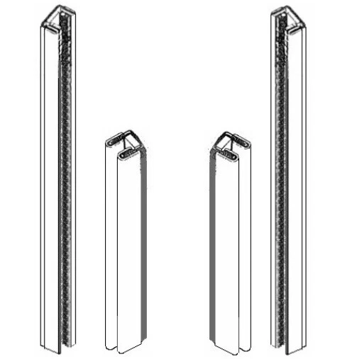 Window Run Channels for 1957-59 Plymouth - Dodge - DeSoto - Chrysler - Imperial - Image 1 of 1