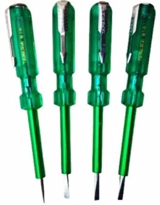 TAPARIA 814 Tester (SET OF 4) Screwdriver Line Tester Electric Voltage DIY Tool - Image 1 of 4