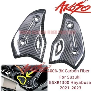 2021-2023 For Suzuki GSX1300R Hayabusa Heel Guards Plates Cover 3K Carbon Fiber - Picture 1 of 8