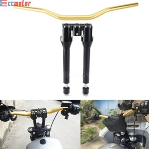10'' Rise Club Style Handlebar Risers 1-1/4 inch Top Clamp For Harley Sportster - Imagen 1 de 11