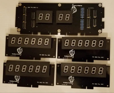 Williams System 3-6 DIY Display kit - Wolffpac - Blue digits - Image 1 of 4
