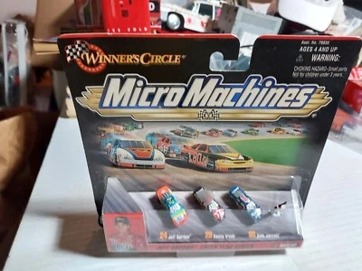 Winners Circle Micro Machines Nascar Jeff Gordon Green Flag Series 3 Car Set NIB - Image 1 of 2
