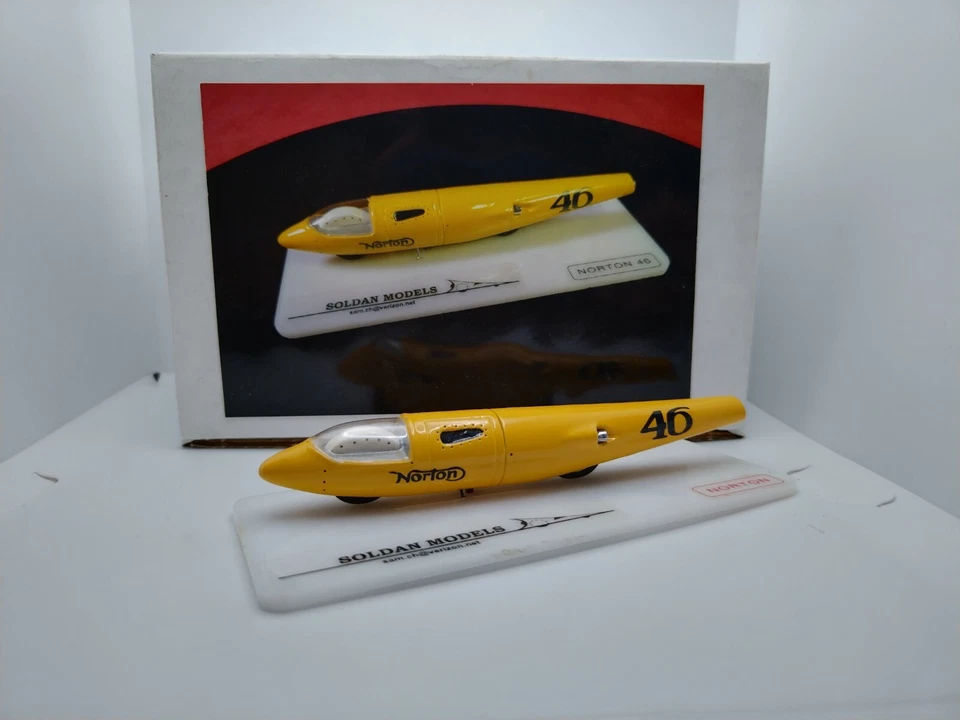 Soldan Models 1/43 1970 Norton 46 Landspeed Bonneville Motorcycle. Very Rare!  - Image 1 of 4