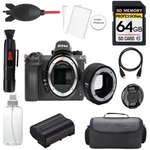 Nikon Z7 II Camera w/ FTZ II Mount Adapter+64GB+Bag+ Screen Protector-Basic Kit - Picture 1 of 6