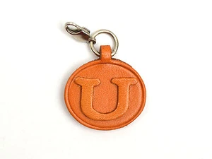 Alphabet/Initial U Handmade Leather Keychain/Charm *VANCA* Made in Japan #26392 - Picture 1 of 11