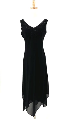 Vestido Midi De Colección Y2K Amanda Smith 4P Hada Bruja Capricho Asimétrico Brillo Foto 1 de 4