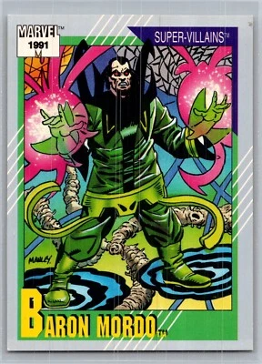 1991 Impel Marvel Universe Series II Super-Villains Baron Mordo #76 - Image 1 of 2