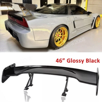 46” Rear Trunk Tail Spoiler Wing Adjustable GT-Style Glossy Black For Acura NSX Foto 1 de 4