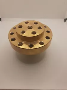 Flower Fountain Nozzle Brass Adjustable Three-Layer Spray Head Center Straight - Picture 1 of 4