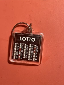 Vintage Win With LOTTO Keyring Keychain Charm Retro Shaker Collectible 649 #pick - Picture 1 of 2