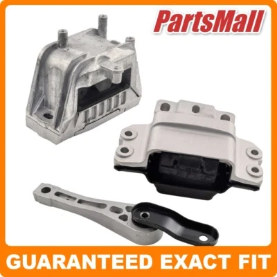 3X Montaje de transmisión de motor A4927, A6962 para Volkswagen Rabbit, Passat 2,0 L, 2,5 L 06-19 Foto 1 de 4