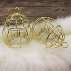 Mini metal gold vintage retro bird cage candy boxes baby shower favor gift box