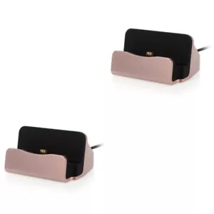 2pcs USB Micro USB Desktop Charger Fast Charge and Sync Charging Cradle Docking - Picture 1 of 12