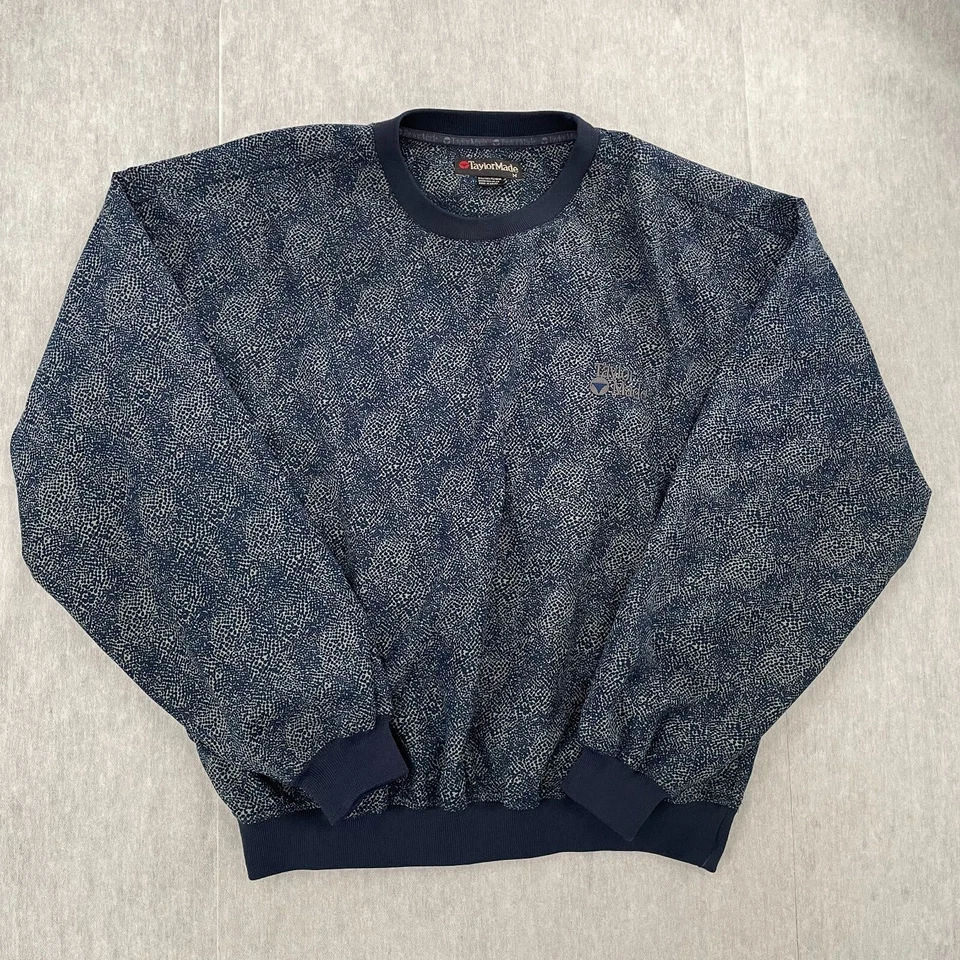 VINTAGE Taylormade Jacket Adult Medium Blue Pullover Lined Windbreaker Golf Mens - Image 1 of 4