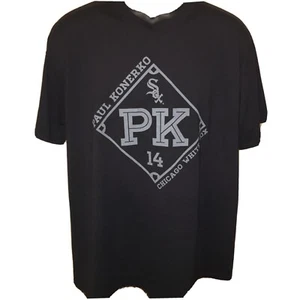 Chicago White Sox Paul Konerko Fan T Shirt Size XL No. 14 Black Gray MLB - Picture 1 of 4