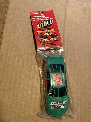 1998 Fan Fueler Nascar T. Labonte 3 in 1 Magnet Bottle Opener VINTAGE UNOPENED Cover
