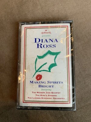 NEW! Diana Ross -Hallmark Presents Making Spirits Bright Christmas Cassette RARE - Image 1 of 4