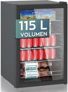 Heinrich´s HEINRICHS Getränkekühlschrank, Mini Kühlschrank mit Glastür - Bild 1 von 17