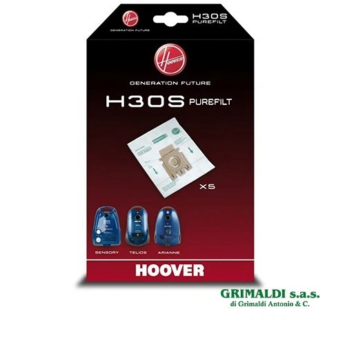 HOOVER 09178278 H30S CONFEZIONE 5 SACCHETTI ASPIRAPOLVERE TELIOS ARIANNE SENSORY