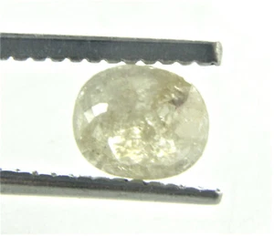 Diamante de corte rosa color crema natural de 0,63 quilates 5,99x5,04x2,53 mm - Imagen 1 de 17