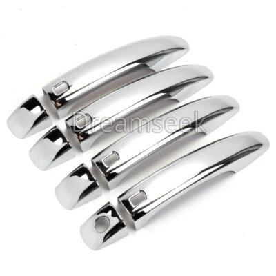 4Pcs Door Handle Cover For Audi Q5 09-16 A4 B8 S4 A5 08-16 Chrome Molding Trim - image 1 of 4