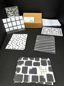 Hallmark “Thank You” Cards  |  Black & Gold Assortment  |  22 Card Boxed SET - Picture 1 of 7