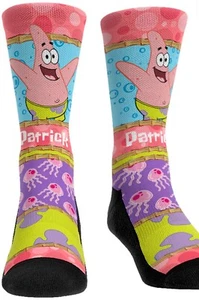 Retired Rockem Rock em Unisex Socks Adult S/M SPONGEBOB SQUAREPANTS Patrick Star - Picture 1 of 12