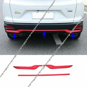 For Honda CR-V 2020-2022 Glossy Red Rear Bumper Cover decor protector Strip Trim - Foto 1 di 3