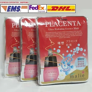 30pcs Malie PLACENTA Face Mask Packs Sheet 25g Whitening Wrinkles EXPRESS SHIP - Picture 1 of 8