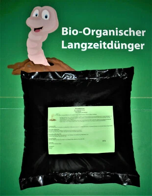 10 Ltr.bio-organischer Langzeitdünger, Wurmhumus gesiebt bis 4 mm - Bild 1 von 4