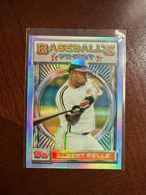 Albert Belle Refractor #16 1993 Topps Finest Baseball’s Finest Indians MLB HOF Foto 1 de 2