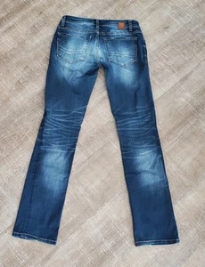 BKE Denim Stella Straight Damen Jeans 26x30 Baumwolle Distressed Dunkelblau Stretch - Bild 1 von 10