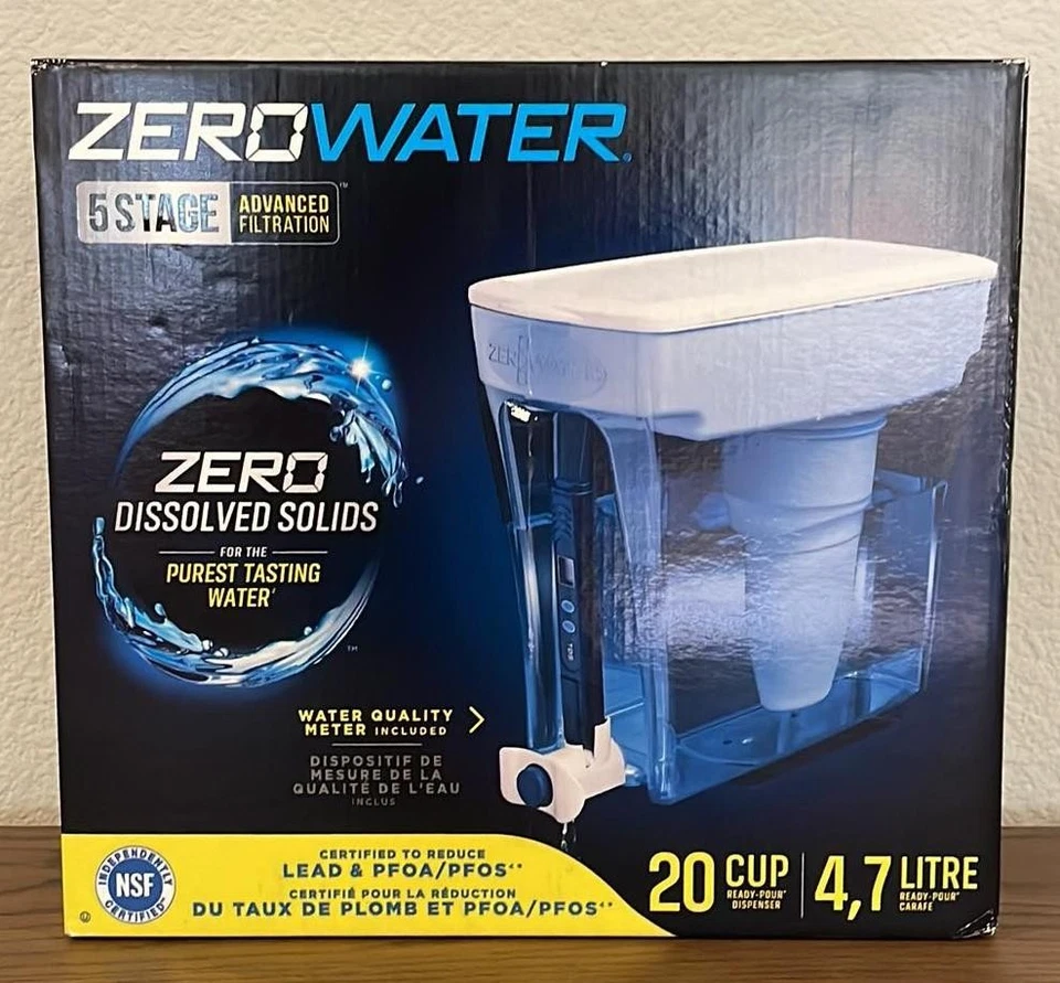NEW Zero Water ZeroWater 20 Cup 5-stage Water Filter Dispenser NSF Certified - Image 1 of 1