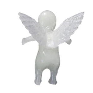 12 Vintage Glow in The Dark Mini Angels Ornaments 1 in x 1 in x 3/4 in Vintage - Picture 1 of 8
