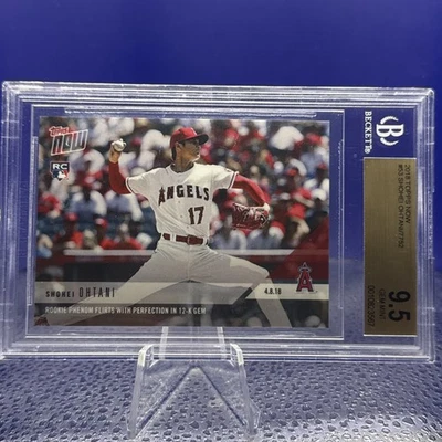 2018 Topps Now - Shohei Ohtani #53 Rookie BGS9.5 - Imagem 1 de 2