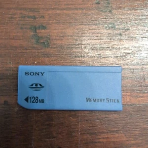 Sony Memory Stick 128MB MSA-128A Genuine Camera Memory Card Tested - Picture 1 of 3