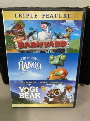 Barnyard/Rango/Yogi Bear [DVD] [Triple Feature] - Free Shipping Foto 1 de 2