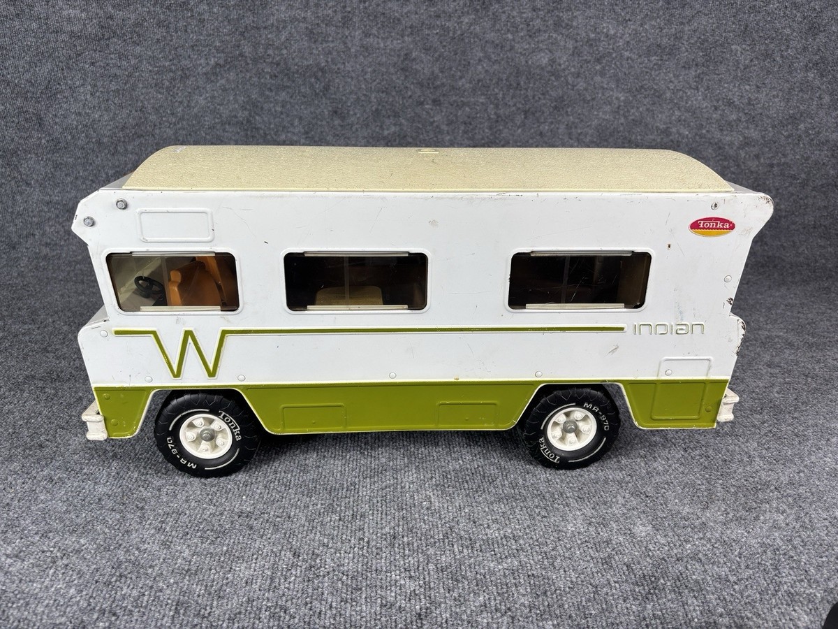 Tonka WINNEBAGO CAMPER ブリキ 激レア 希少 ビンテージ 1970s Vintage Tonka Winnebago Indian RV Camper Toy 22