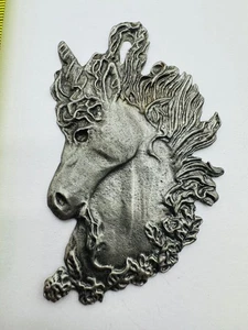 Ciondolo unicorno in peltro Gallo 3 pollici design vintage fantasia - Foto 1 di 3